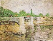 Vincent Van Gogh Die Seine with Pont de la Grande Jatte